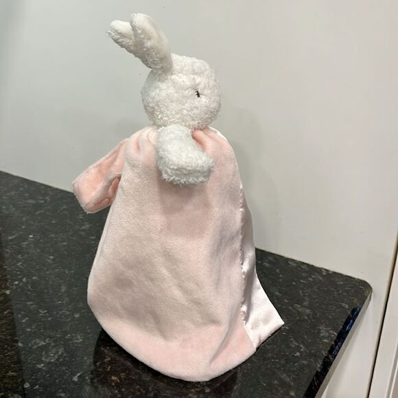 Bunnies by the Bay Pink Bunny Security Blanket Lovey Lovie - Picture 5 of 9